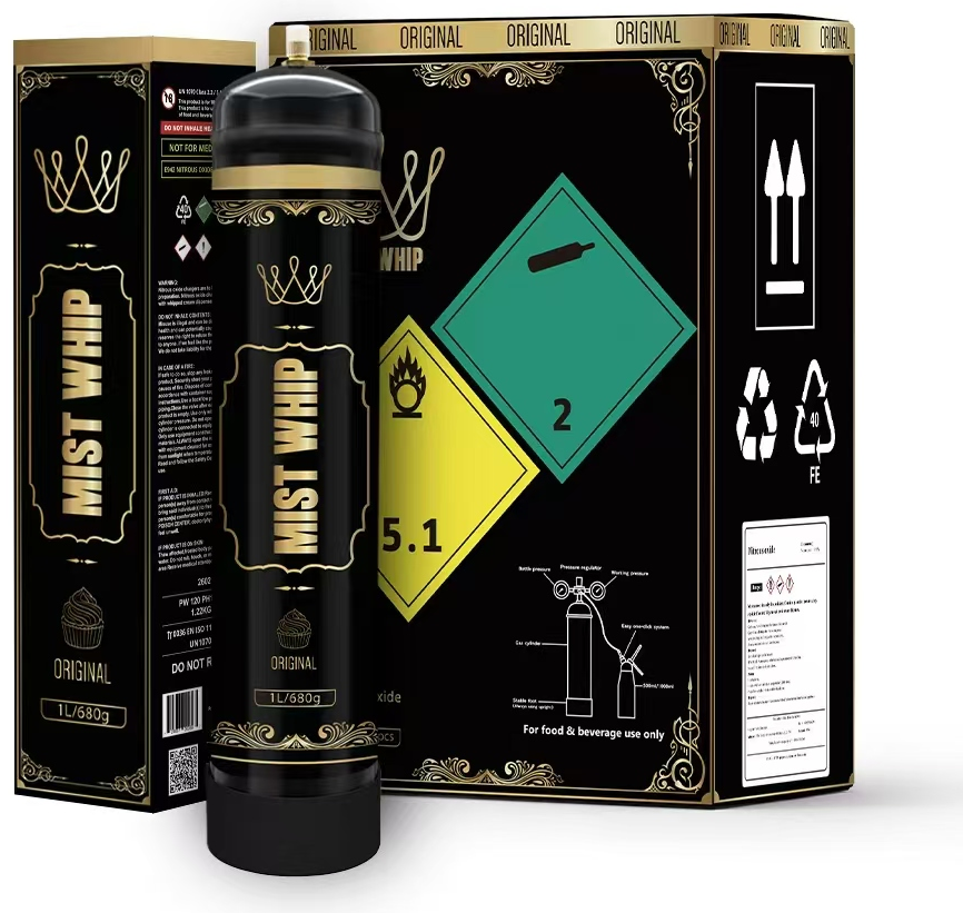 MIST WHIP Original 1L cylinder and packaging